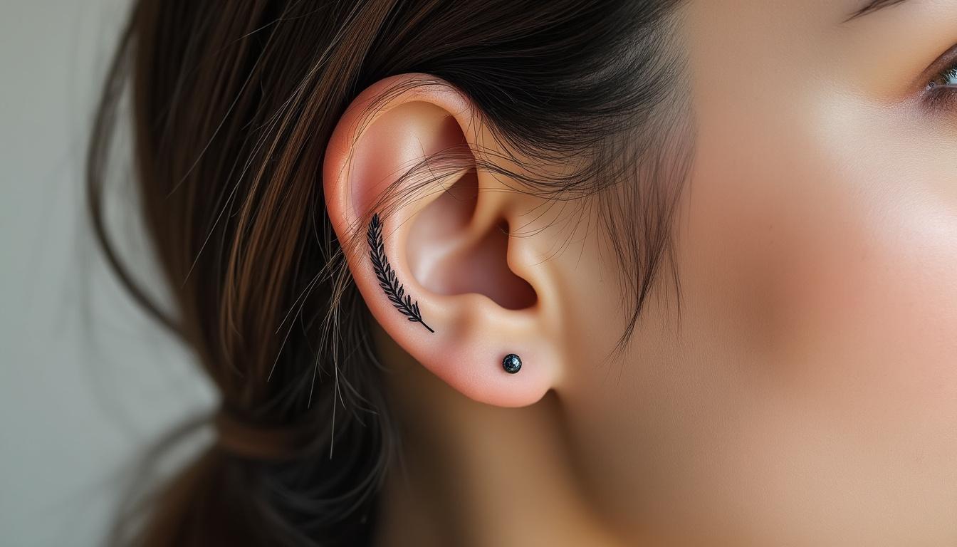 découvrez la signification des tatouages derrière l'oreille, un emplacement discret et symbolique pour exprimer vos émotions et votre personnalité.