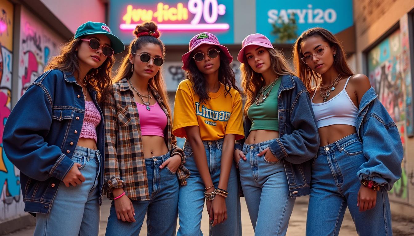 découvrez les tendances mode des années 90 pour un look rétro authentique et stylé, alliant couleurs vives, coupes oversize et accessoires vintage.