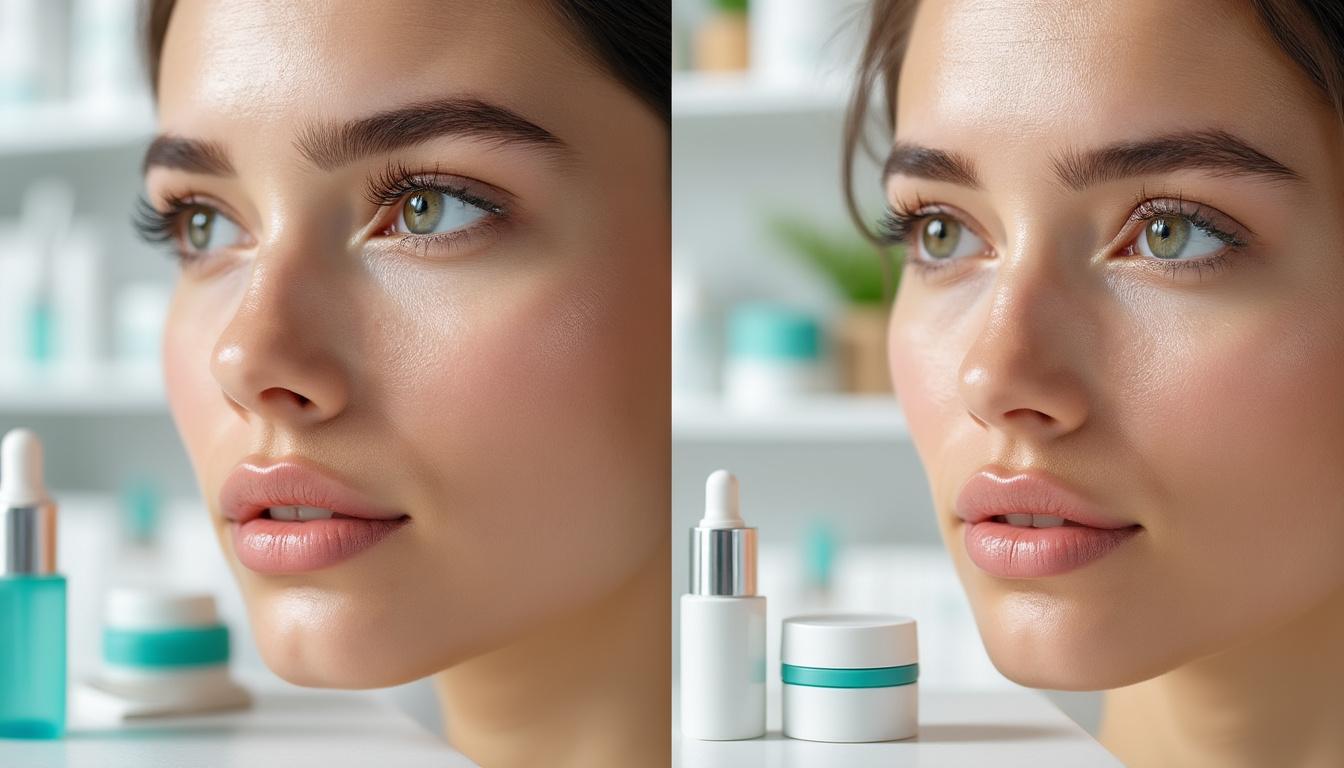découvrez les résultats avant-après avec ialuset visage : une efficacité prouvée pour la réparation et l'hydratation de votre peau.