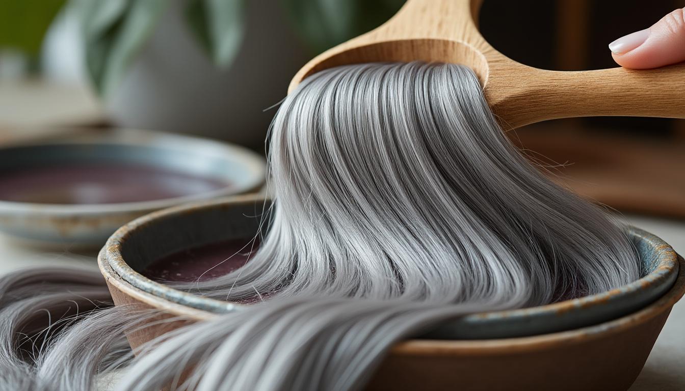 découvrez des méthodes naturelles pour colorer vos cheveux blancs en douceur, sans produits chimiques, et retrouvez une chevelure éclatante et saine.