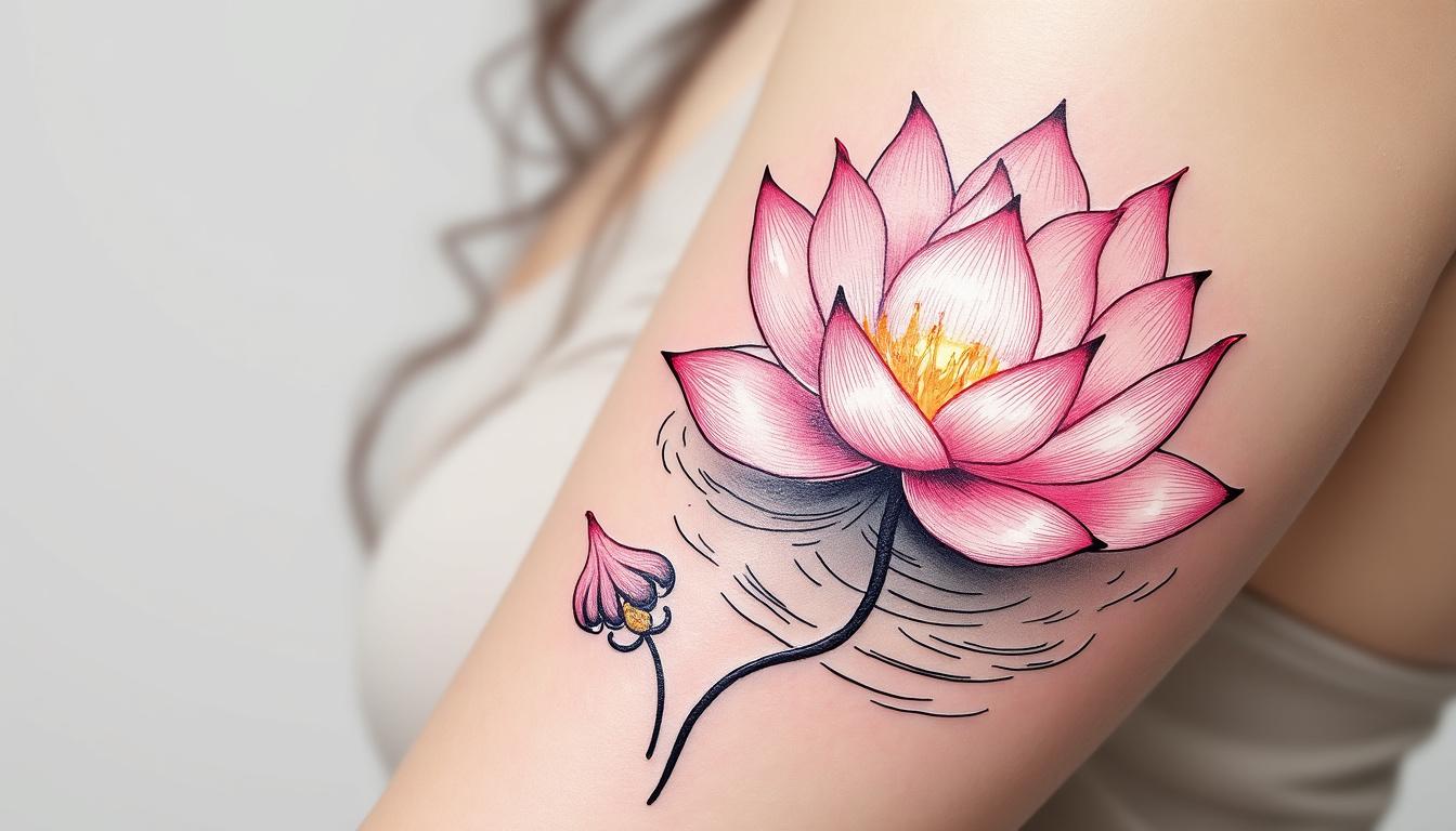 découvrez la signification profonde du tatouage fleur de lotus, symbole de pureté, de renouveau et d'éveil spirituel.