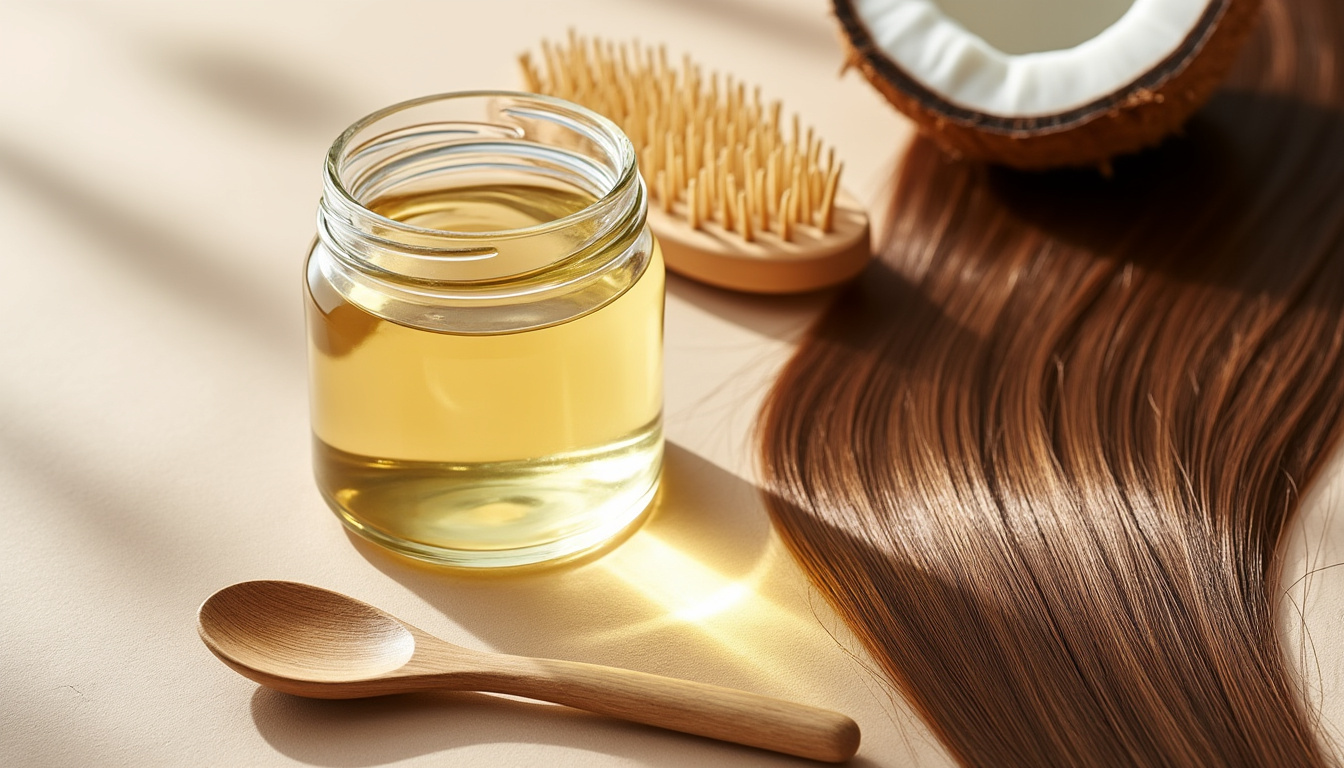 découvrez les bienfaits naturels de l'huile de coco pour cheveux : hydratation profonde, brillance intense et protection contre les agressions extérieures.