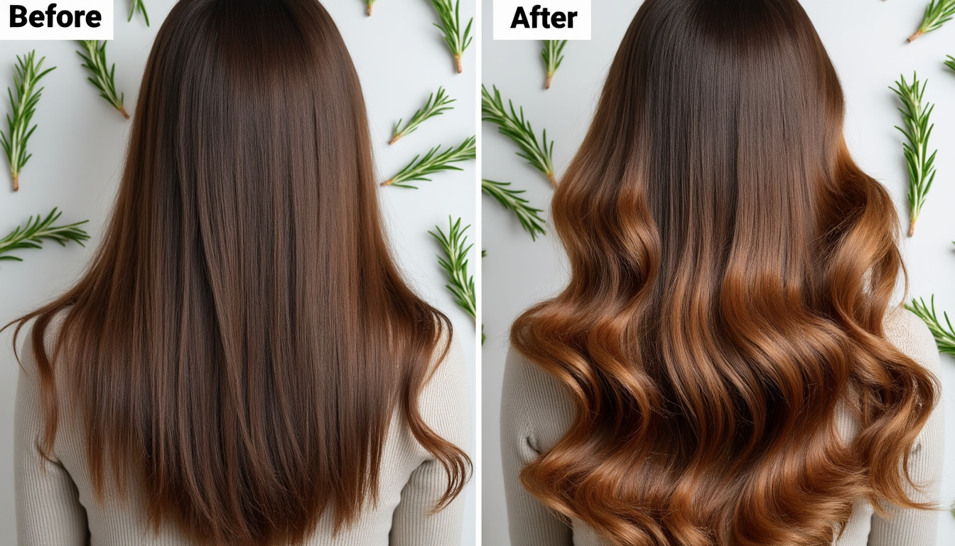 découvrez les bienfaits du romarin pour les cheveux avec des photos avant et après. améliorez la santé, la croissance et la brillance de vos cheveux naturellement.